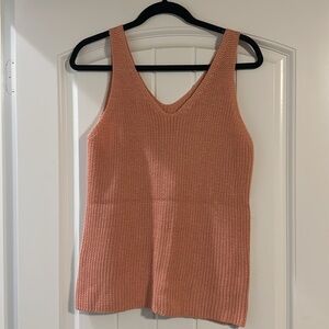 Pink sweater tank.